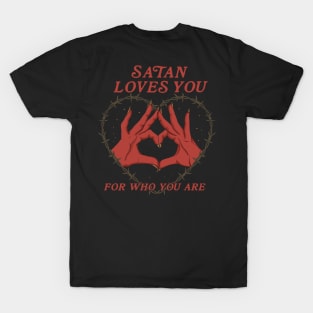 Satan Loves You - Double Sided T-Shirt